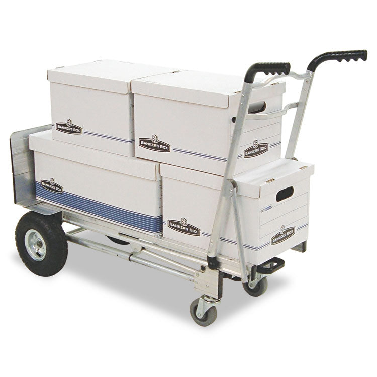 3-in-1 Convertible Hand Truck, 800 lb to 1,000 lb Capacity, 21.06 x 21.85 x 48.03, Aluminum 6