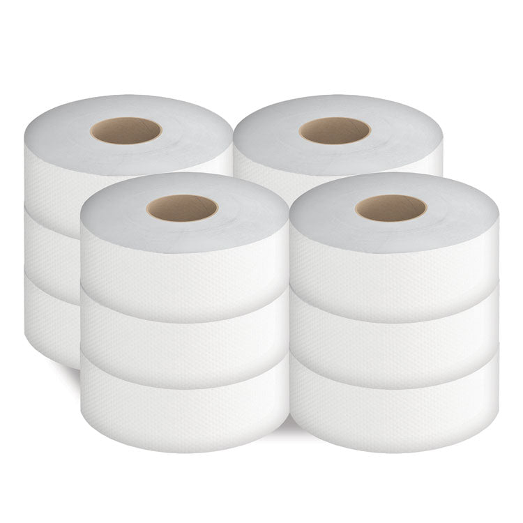 Select Jumbo Bath Tissue, Septic Safe, 2-Ply, White, 3.3" x 750 ft, 12/Carton 4