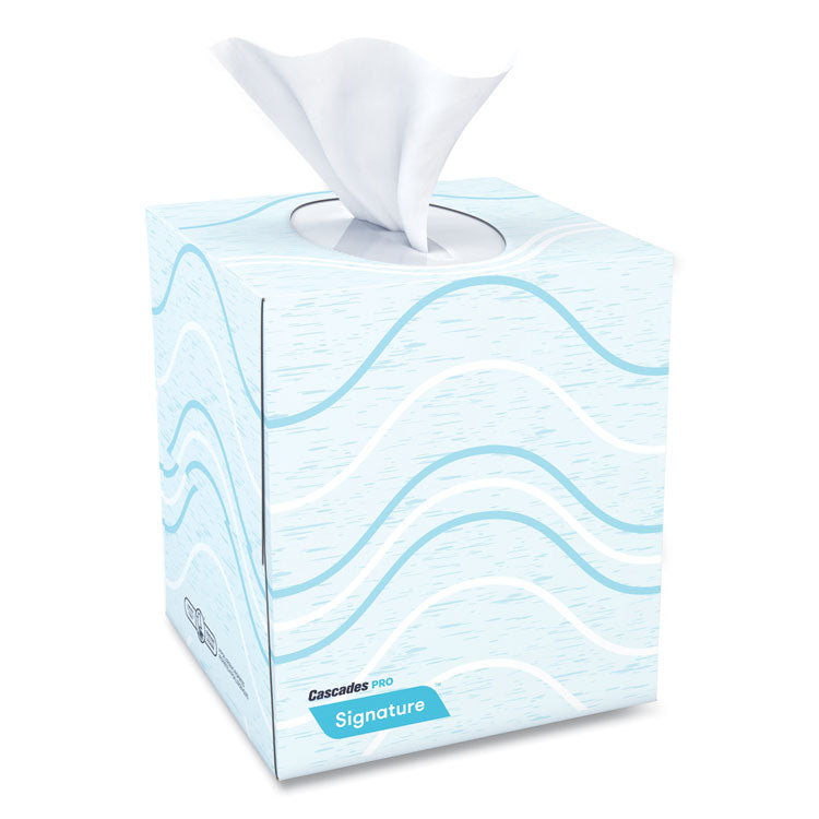 Signature Facial Tissue, 2-Ply, White, Cube, 90 Sheets/box, 36 Boxes/carton 2