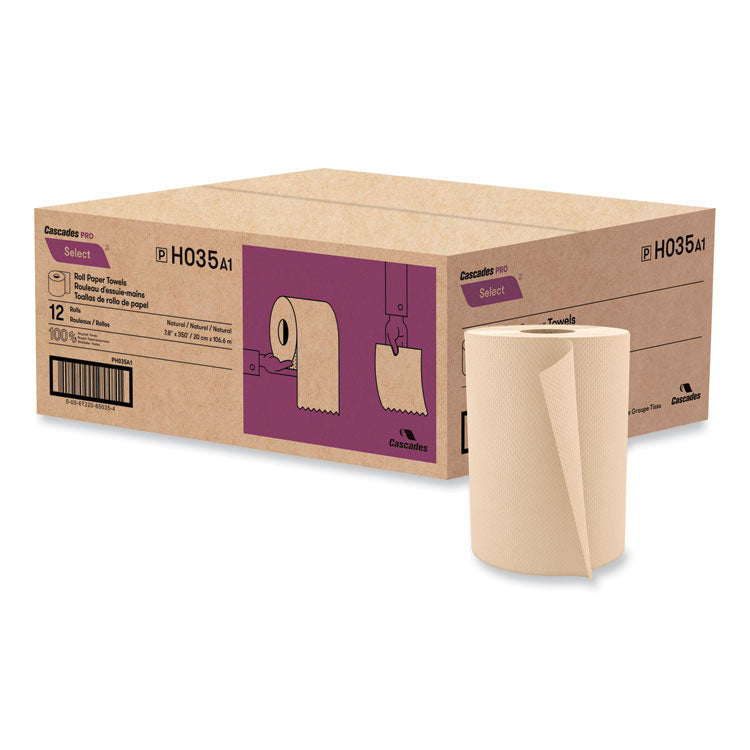 Select Hardwound Roll Towels, 1-Ply, 7.88" X 350 Ft, Natural, 12 Rolls/carton 1