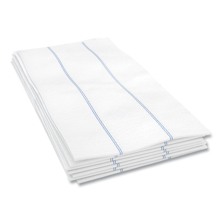 Tuff-Job Foodservice Towels, 1/4 Fold, 13 x 24, White/Blue, 72/Carton 2