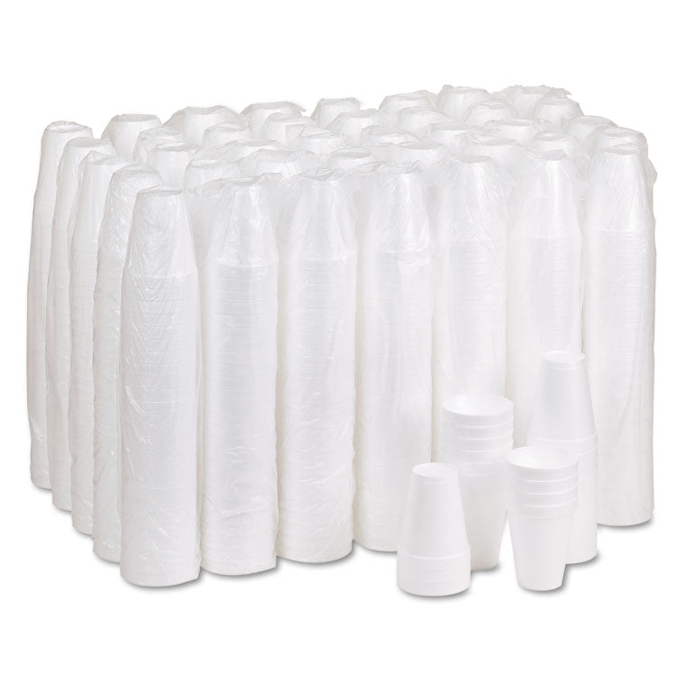 Foam Drink Cups, 10 Oz, White, 25/bag, 40 Bags/carton 2