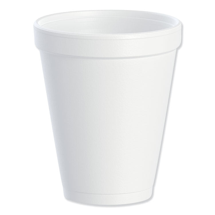 Foam Drink Cups, 10 Oz, White, 25/bag, 40 Bags/carton 1