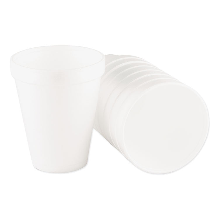 Foam Drink Cups, 10 Oz, White, 25/bag, 40 Bags/carton 3