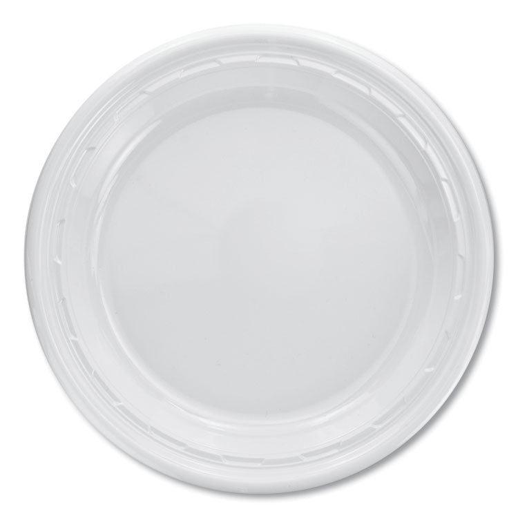 Famous Service Impact Plastic Dinnerware, Plate, 10.25" Dia, White, 500/carton 1