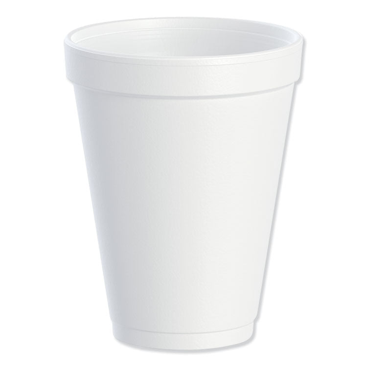 Foam Drink Cups, 12 Oz, White, 25/bag, 40 Bags/carton 1