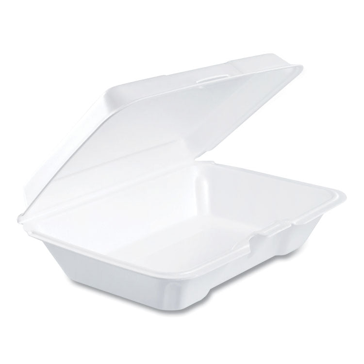 Foam Hinged Lid Containers, 6.4 X 9.3 X 2.6, White, 200/carton 1