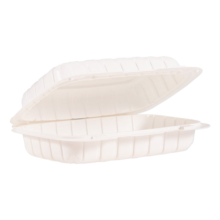 Hinged Lid Containers, Hoagie Container, 6.5 x 9 x 2.8, White, Plastic, 200/Carton 1