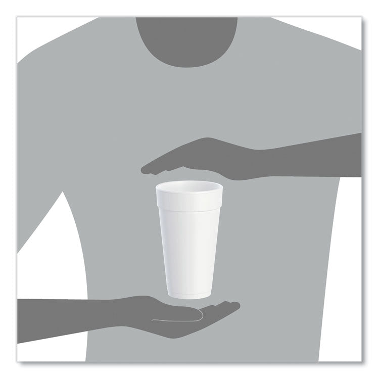 Foam Drink Cups, 20 Oz, White, 500/carton 6