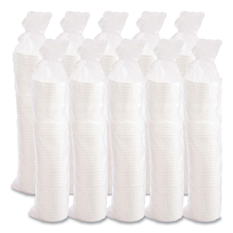 Vented Foam Lids, Fits 6 Oz To 32 Oz Cups, White, 50 Pack, 10 Packs/carton 6