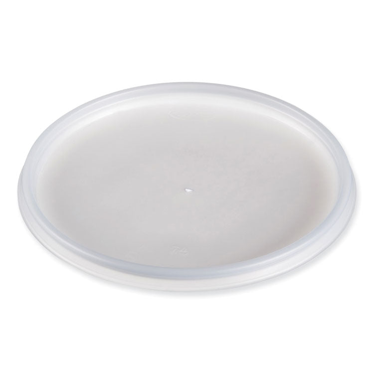 Plastic Lids For Foam Cups, Bowls And Containers, Vented, Fits 12-60 Oz, Translucent, 100/pack, 10 Packs/carton 1