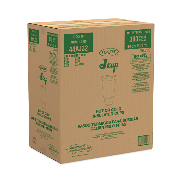 J Cup Insulated Foam Pedestal Cups, 44 oz, White, 300/Carton 2