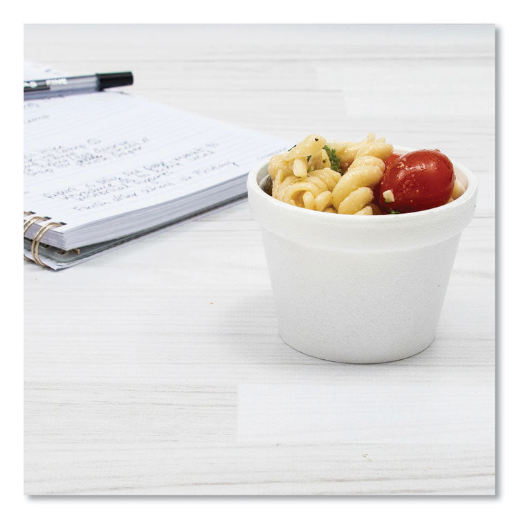 Bowl Containers, 4 oz, White, Foam, 1,000/Carton 5