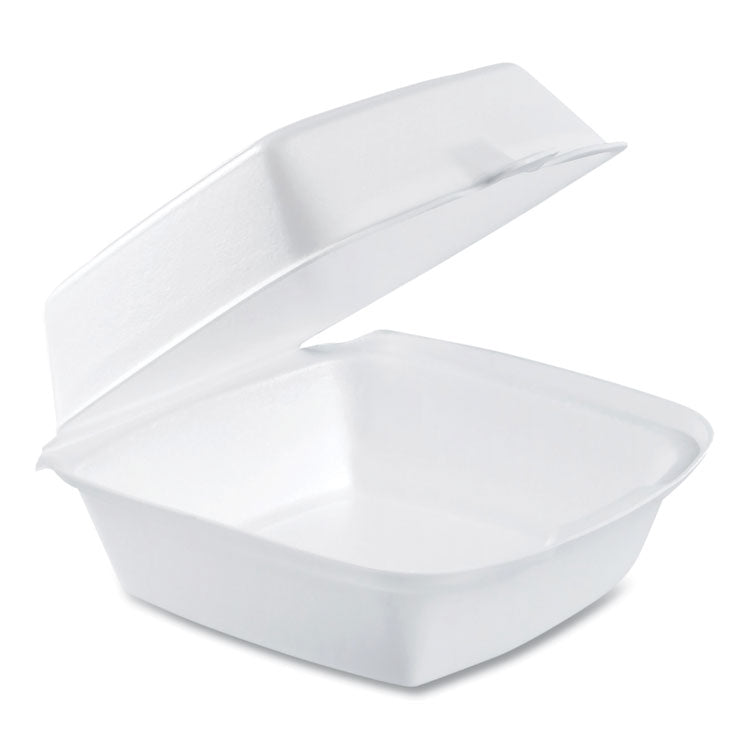 Foam Hinged Lid Containers, 6 X 5.78 X 3, White, 500/carton 1