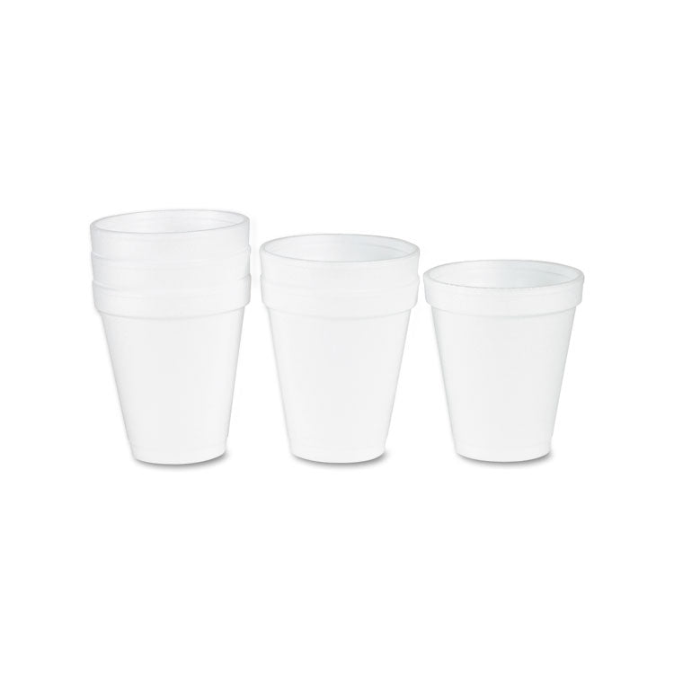 Foam Drink Cups, 6 Oz, White, 25/bag, 40 Bags/carton 2