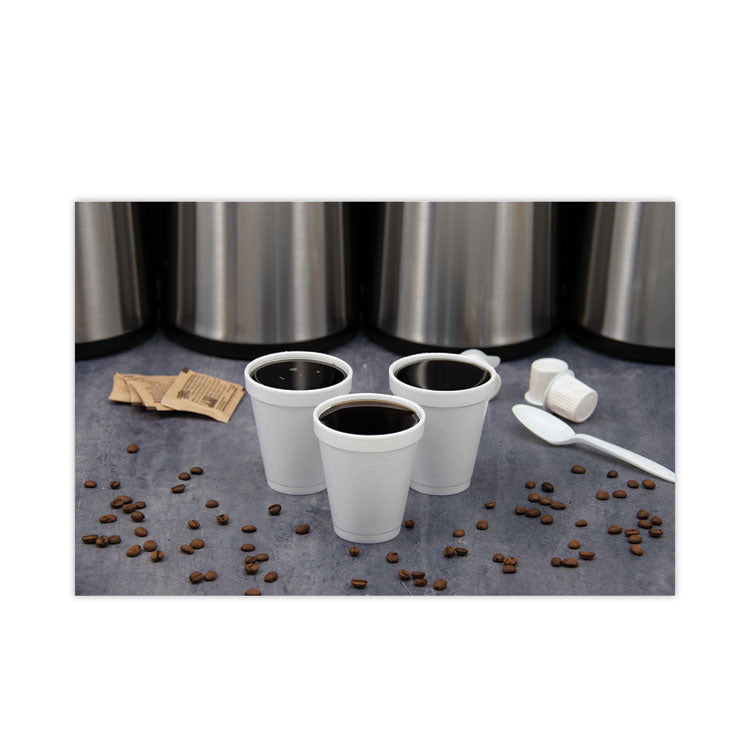 Foam Drink Cups, 6 Oz, White, 25/bag, 40 Bags/carton 6