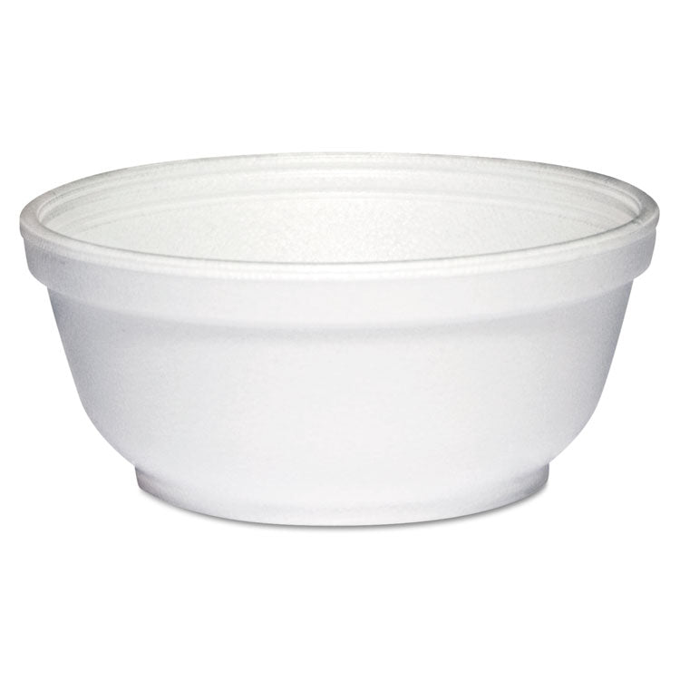 Foam Bowls, 8 Oz, White, 50/pack, 20 Packs/carton 1