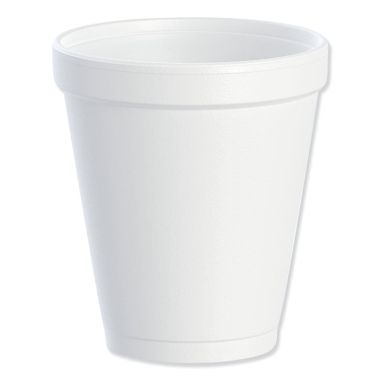 Foam Drink Cups, 8 Oz, White, 25/bag, 40 Bags/carton 1