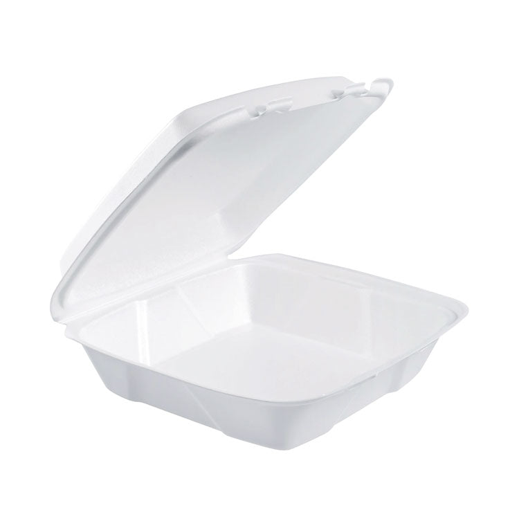 Foam Hinged Lid Containers, 9 X 9 X 3, White, 200/carton 1