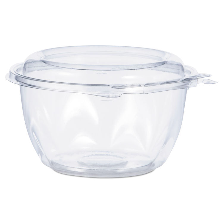 Tamper-Resistant, Tamper-Evident Bowls with Dome Lid, 16 oz, 5.5" Diameter x 3.1"h, Clear, Plastic, 240/Carton 1