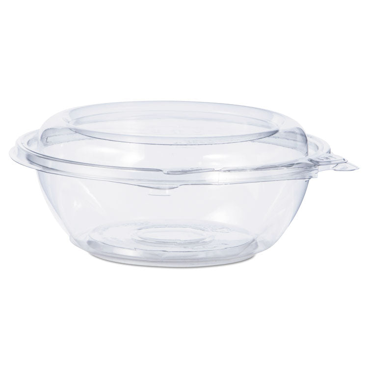 Tamper-Resistant, Tamper-Evident Bowls with Dome Lid, 8 oz, 5.5" Diameter x 2.1"h, Clear, Plastic, 240/Carton 1