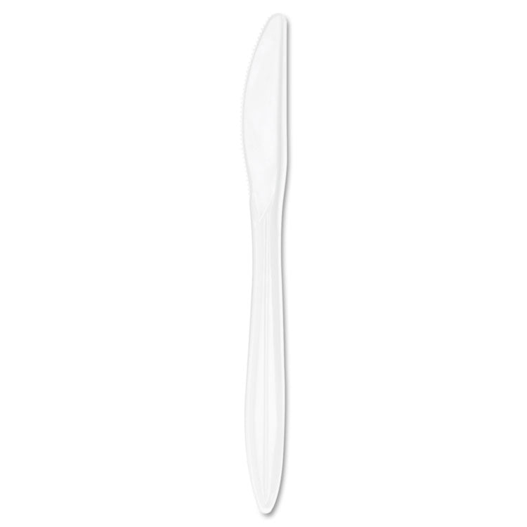 Style Setter Mediumweight Plastic Knives, White, 1000/carton 1