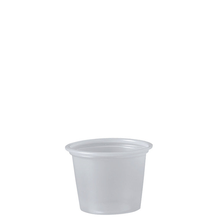 Polystyrene Portion Cups, 1 Oz, Translucent, 2,500/carton 1