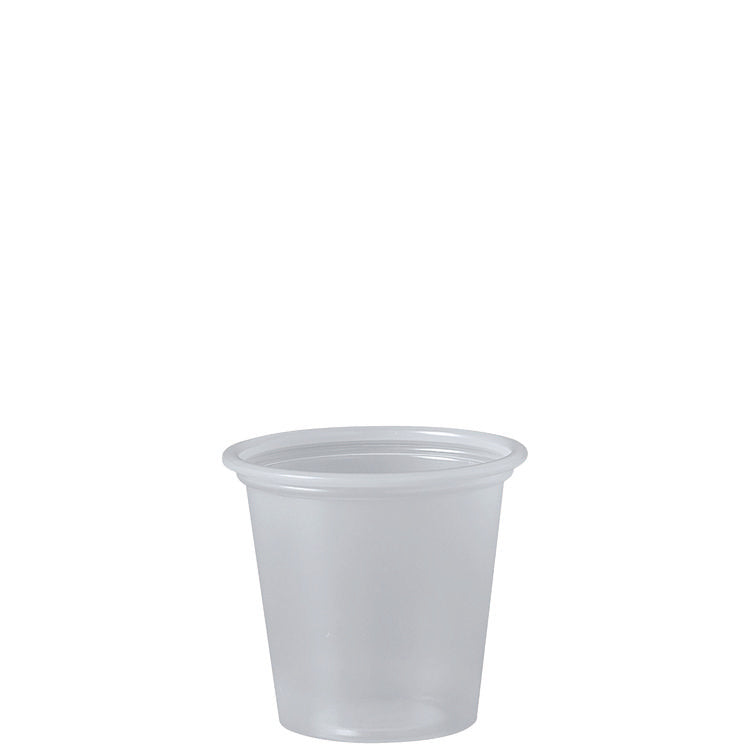 Polystyrene Portion Cups, 1.25 Oz, Translucent, 2,500/carton 1