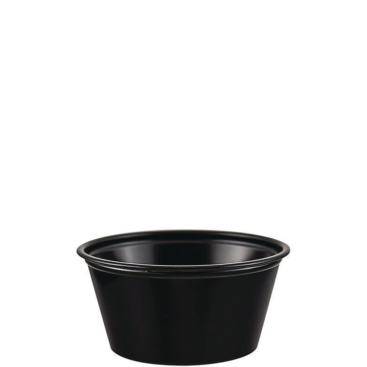 Polystyrene Portion Cups, 2 Oz, Black, 250/bag, 10 Bags/carton 1