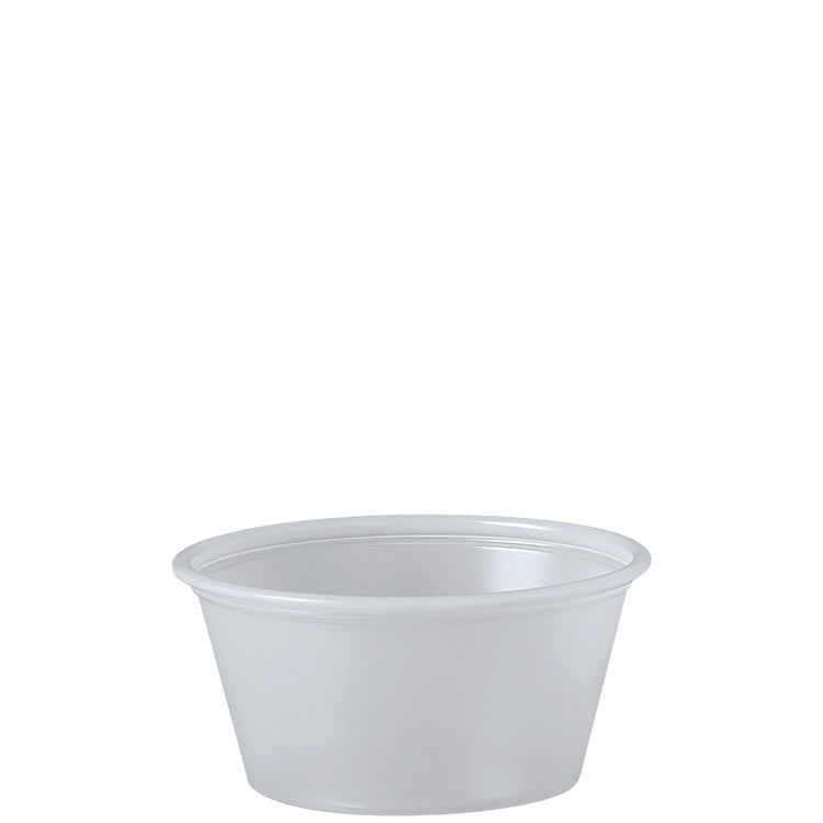 Polystyrene Portion Cups, 2 Oz, Translucent, 250/bag, 10 Bags/carton 1