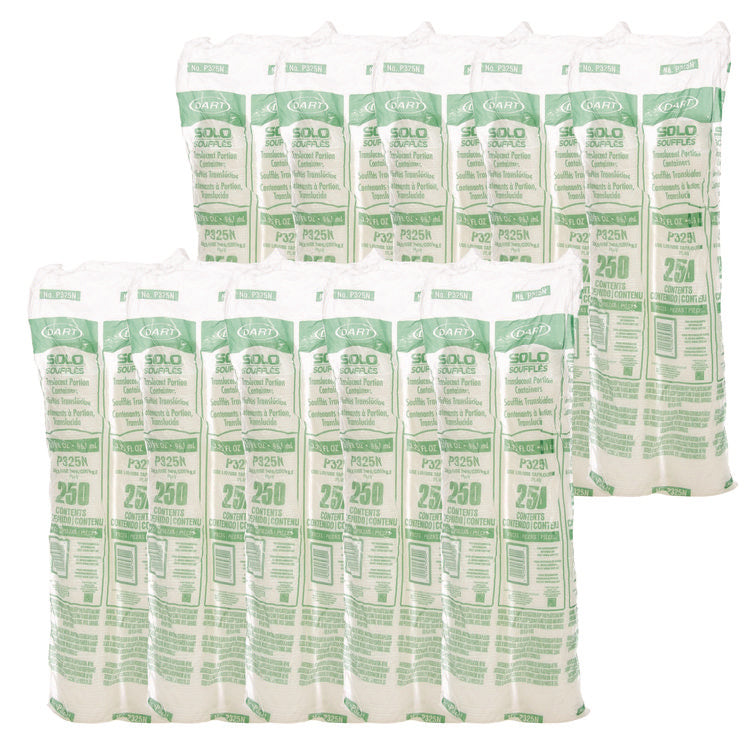 Polystyrene Portion Cups, 3.25 Oz, Translucent, 250/bag, 10 Bags/carton 3