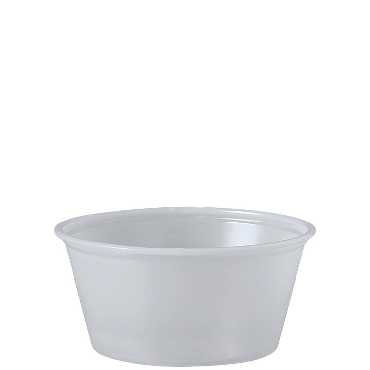 Polystyrene Portion Cups, 3.25 Oz, Translucent, 250/bag, 10 Bags/carton 1