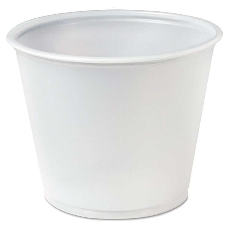 Polystyrene Portion Cups, 5.5 oz, Translucent, 250/Bag, 10 Bags/Carton 1