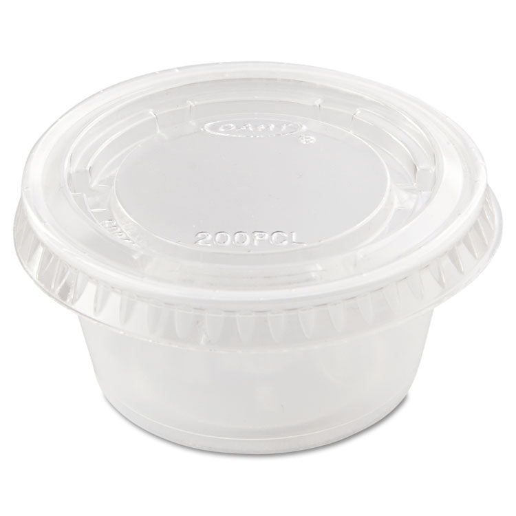 Portion/souffle Cup Lids, Pet, Fits 1.5 Oz To 2.5 Oz Cups, Clear, 2,500/carton 5