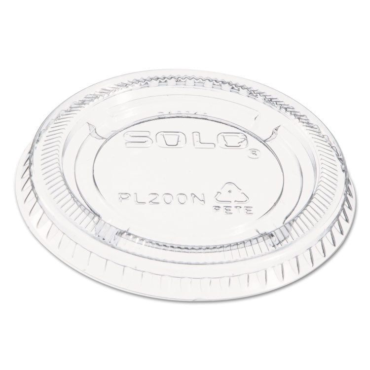 Portion/souffle Cup Lids, Pet, Fits 1.5 Oz To 2.5 Oz Cups, Clear, 2,500/carton 4