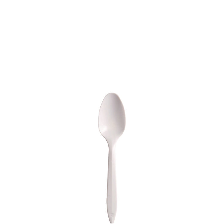 Style Setter Mediumweight Plastic Teaspoons, White, 1000/carton 1