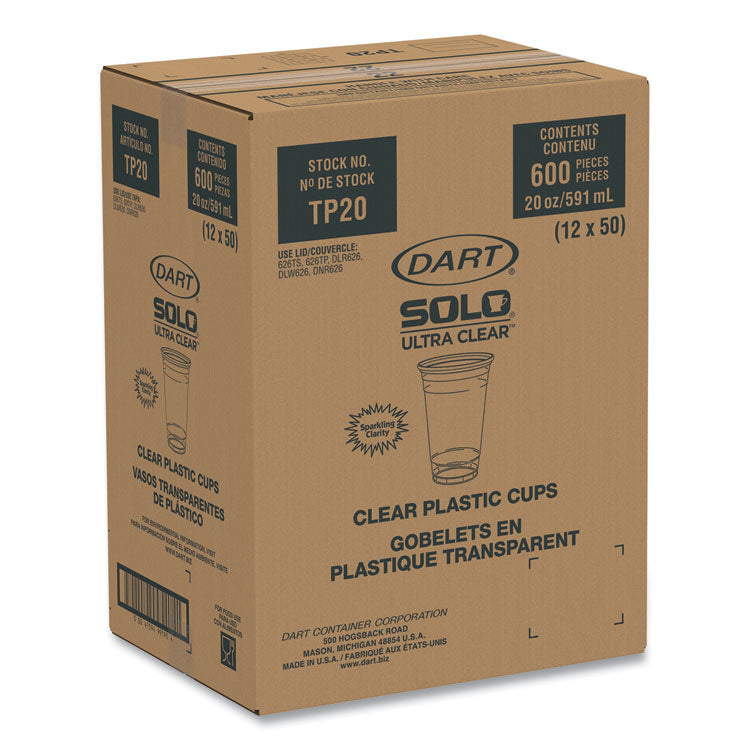 Ultra Clear Cups, 20 Oz, Pet, 50/bag, 12 Bags/carton 2