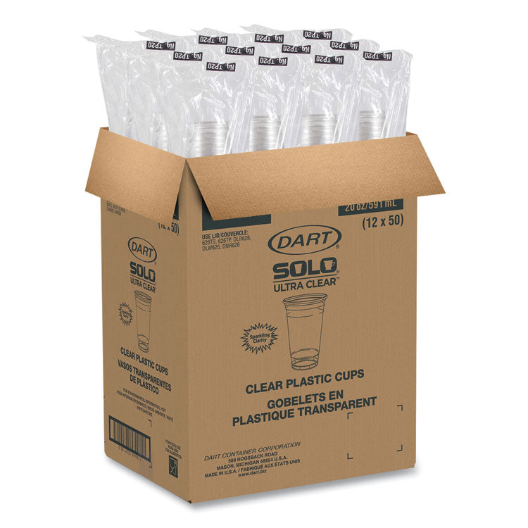 Ultra Clear Cups, 20 Oz, Pet, 50/bag, 12 Bags/carton 8