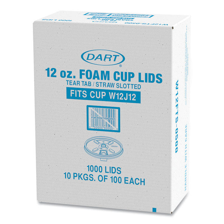 Lids For Foam Cups And Containers, Fits 12 Oz Cups, Translucent, 1,000/carton 2