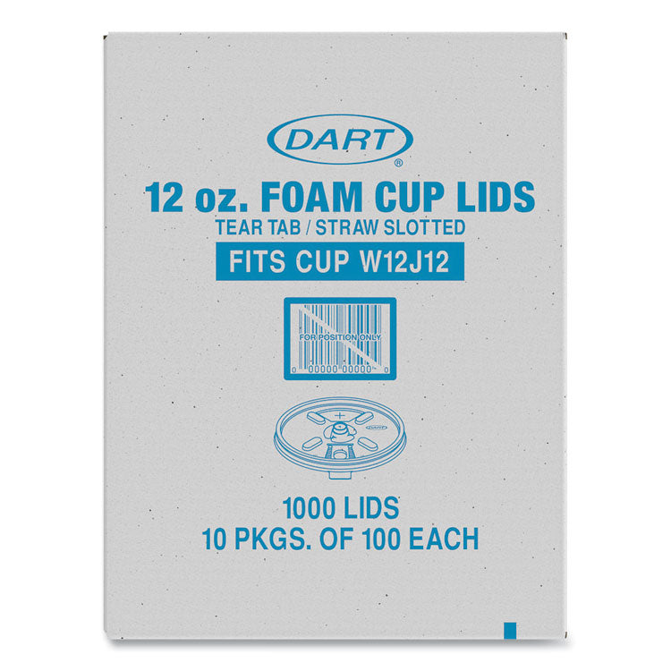 Lids For Foam Cups And Containers, Fits 12 Oz Cups, Translucent, 1,000/carton 3