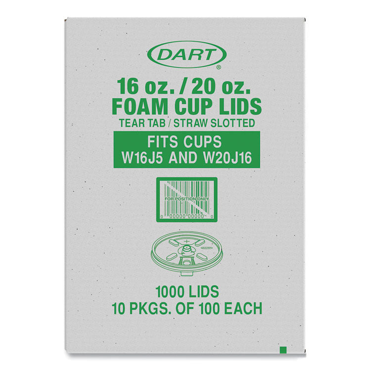 Lids for Foam Cups and Containers, Fits 16 oz, 20 oz Cups, Translucent, 1,000/Carton 2