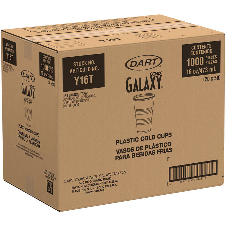 High-Impact Polystyrene Cold Cups, 16 oz, Translucent, 50 Cups/Sleeve, 20 Sleeves/Carton 4