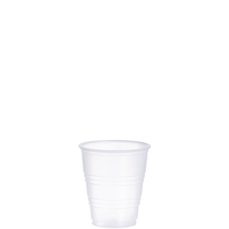 High-Impact Polystyrene Cold Cups, 5 oz, Translucent, 100 Cups/Sleeve, 25 Sleeves/Carton 1