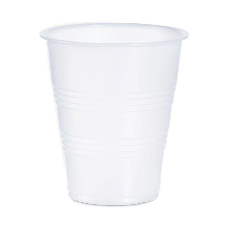 High-Impact Polystyrene Cold Cups, 7 oz, Translucent, 100 Cups/Sleeve, 25 Sleeves/Carton 1