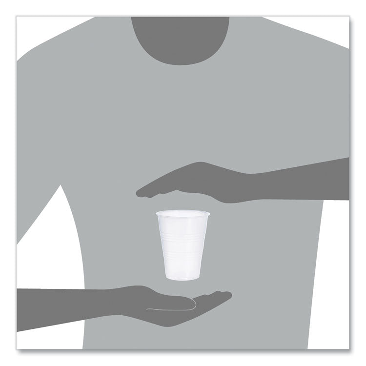 High-Impact Polystyrene Cold Cups, 9 oz, Translucent, 100 Cups/Sleeve, 25 Sleeves/Carton 5