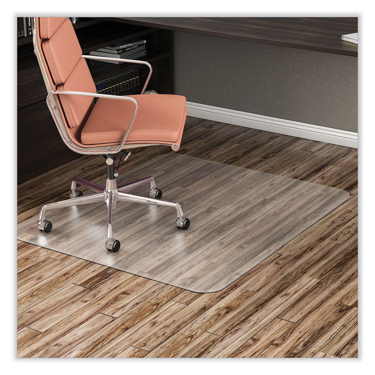 EconoMat All Day Use Chair Mat for Hard Floors, Flat Packed, 45 x 53, Clear 2