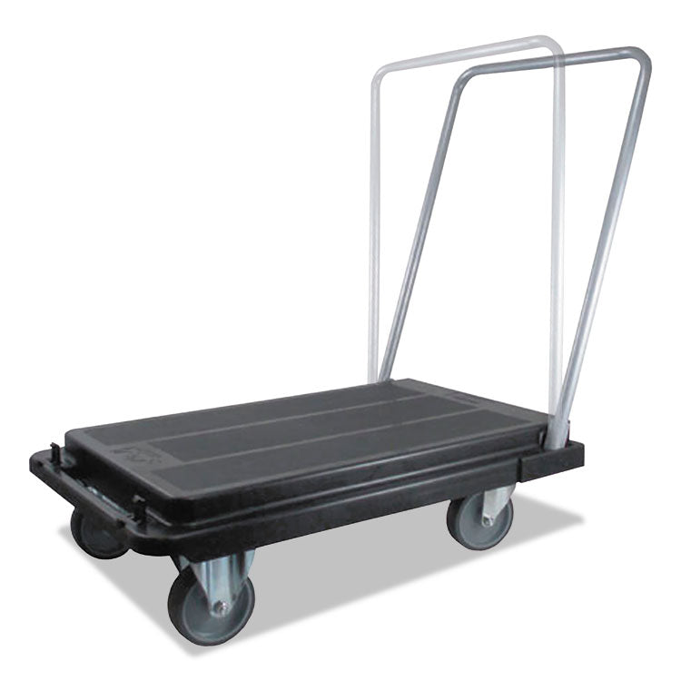 Heavy-Duty Platform Cart, 300 lb Capacity, 21 x 32.5 x 37.5, Black 5