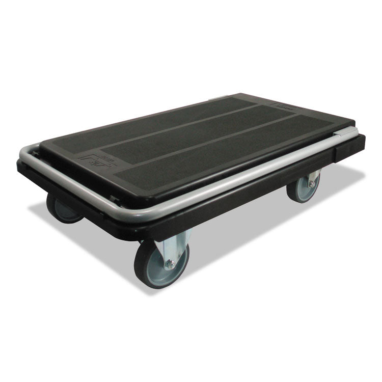 Heavy-Duty Platform Cart, 300 lb Capacity, 21 x 32.5 x 37.5, Black 6