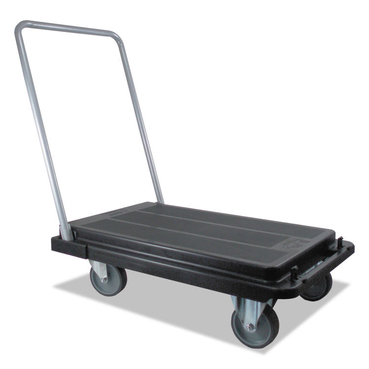 Heavy-Duty Platform Cart, 300 lb Capacity, 21 x 32.5 x 37.5, Black 2