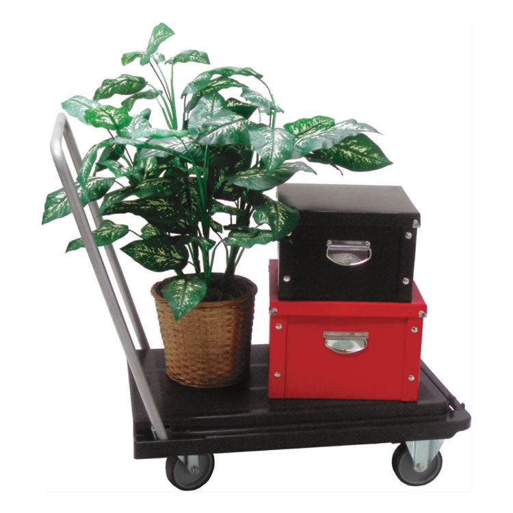 Heavy-Duty Platform Cart, 300 lb Capacity, 21 x 32.5 x 37.5, Black 10